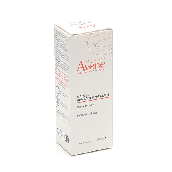 Masque Avène hydratant apaisant Soin visage Peau sensible