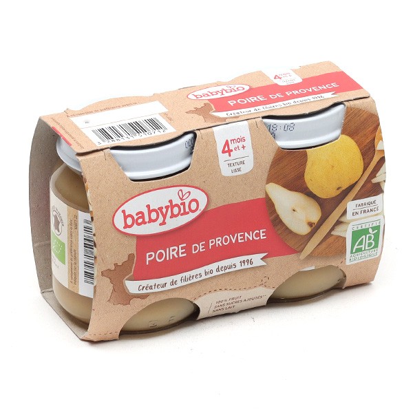 Babybio Petits pots Bébé Poire de Provence bio