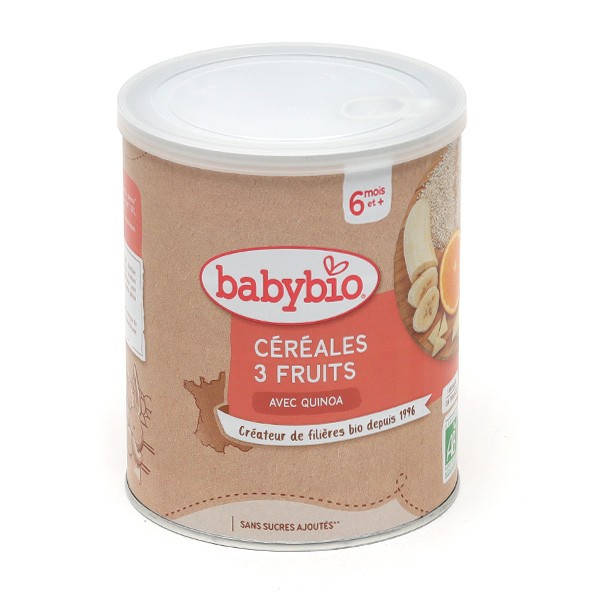 Babybio céréales 3 fruits