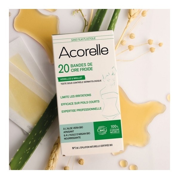 Acorelle bande cire froide Bio Aisselles et maillot
