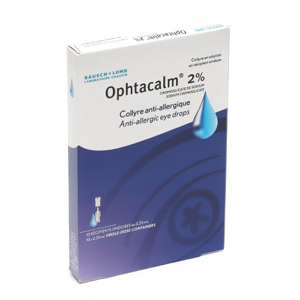 Ophtacalm 2 % collyre unidoses