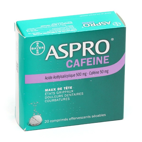 Aspro Caféine comprimés effervescents