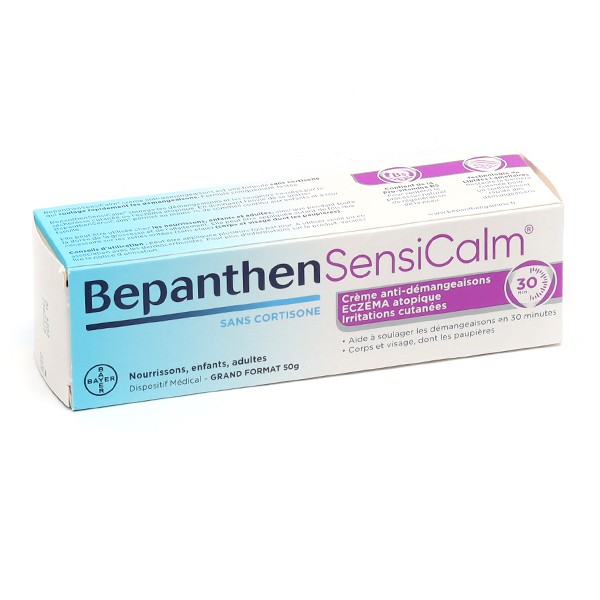 Bepanthen Sensicalm apaise et hydrate les démangeasions type eczema