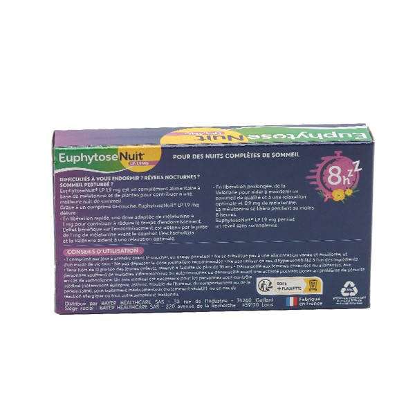 Euphytose Nuit LP 1,9 mg comprimés