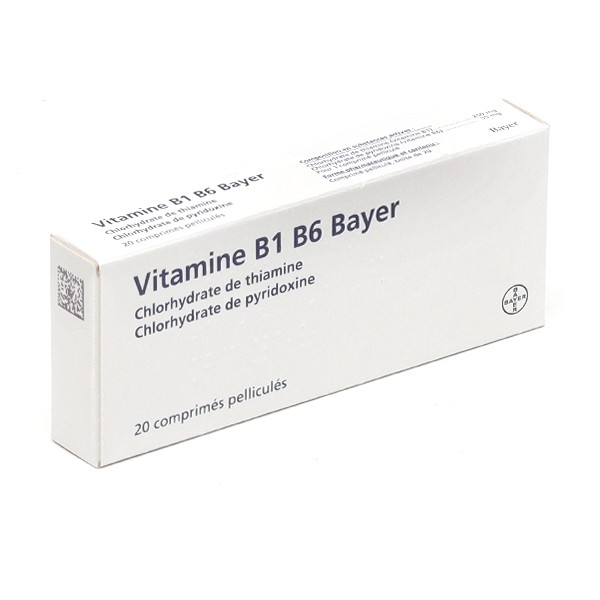 Vitamines B1 B6 Bayer comprimés