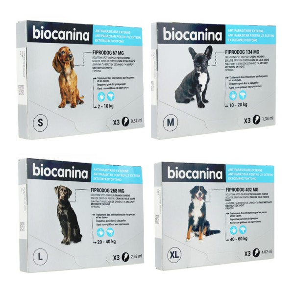 Biocanina Fiprodog Spot-on pour chiens