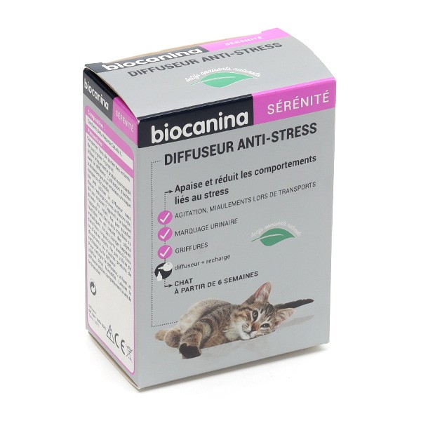 Biocanina diffuseur anti stress chats - Bien être animal