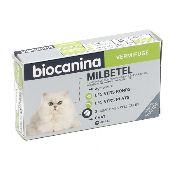 Biocanina Milbetel comprimés Chat de plus de 2 kg