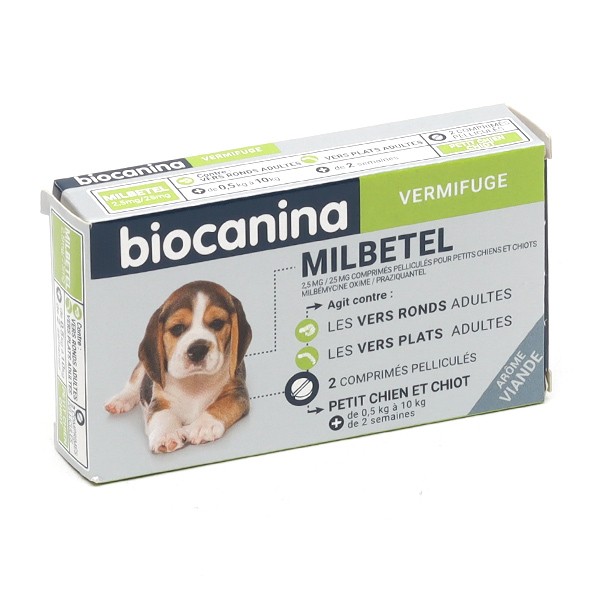 Biocanina Milbetel comprimés Chien de 0,5 à 10 kg