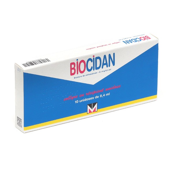 Biocidan collyre unidoses