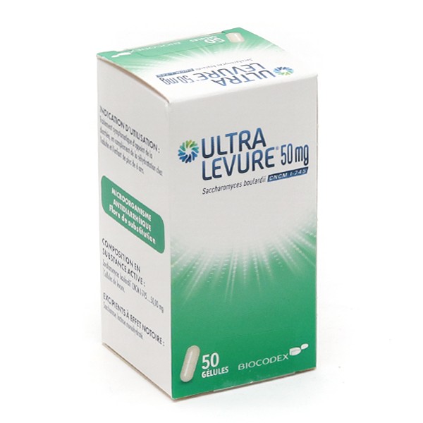 Ultra Levure 50 mg gélule antidiarrhéique