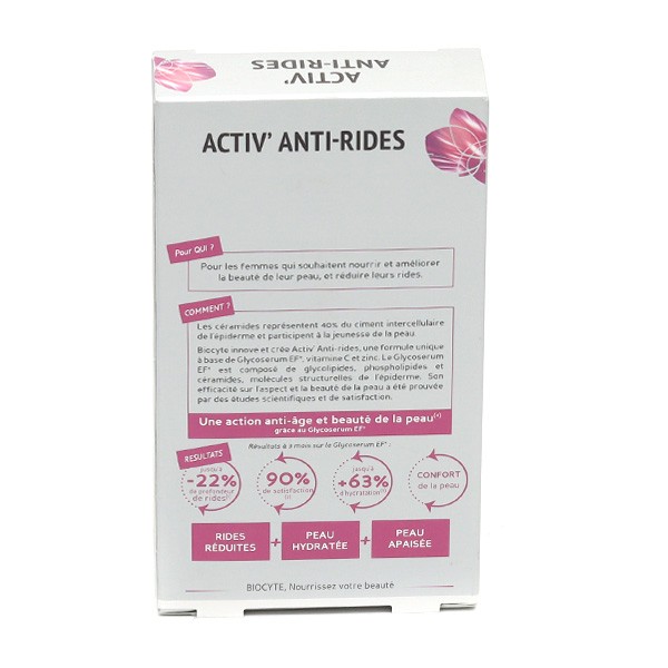 Biocyte Activ' Anti-rides capsules - Glycoserum EF - Epiderme