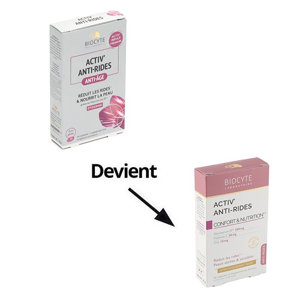 Biocyte Activ' Anti-rides capsules - Glycoserum EF - Epiderme