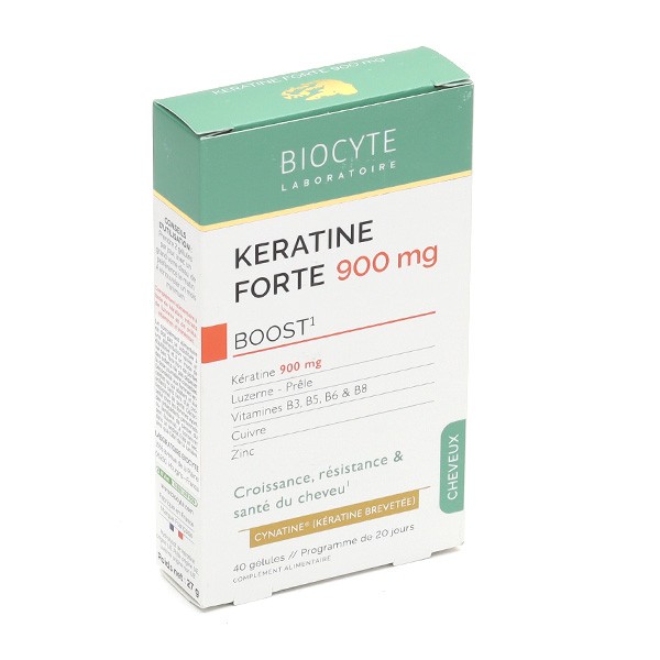 Biocyte Kératine Forte 900 mg Boost gélules