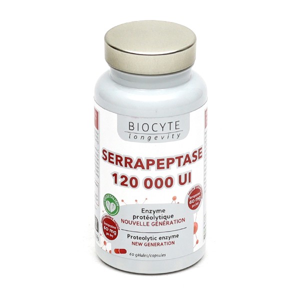 Biocyte Serrapeptase 120 000 UI gélules