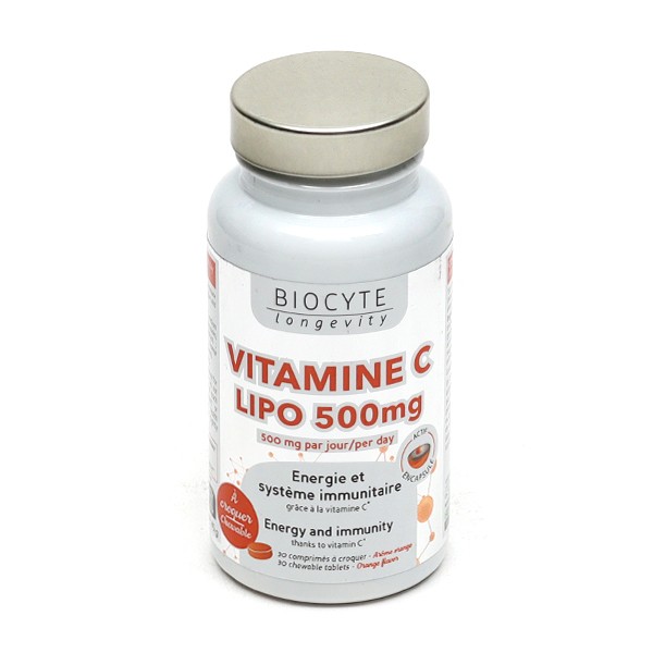 Biocyte Vitamine C Lipo 500 mg comprimés à croquer