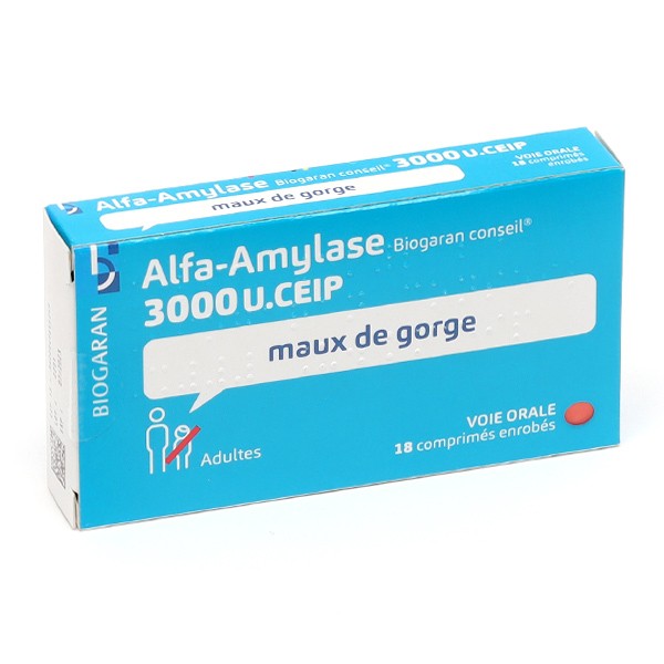Alfa Amylase 3000 U comprimé Biogaran