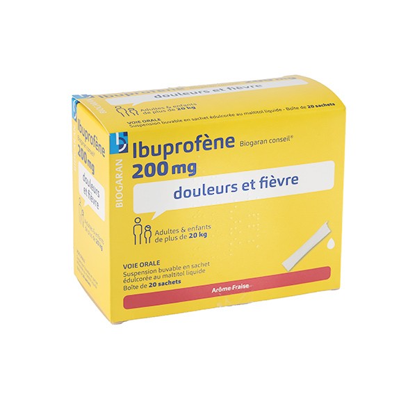 Biogaran Ibuprofène 200 mg sachets