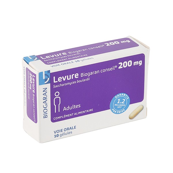 Levure 200 mg Adultes Biogaran gélules