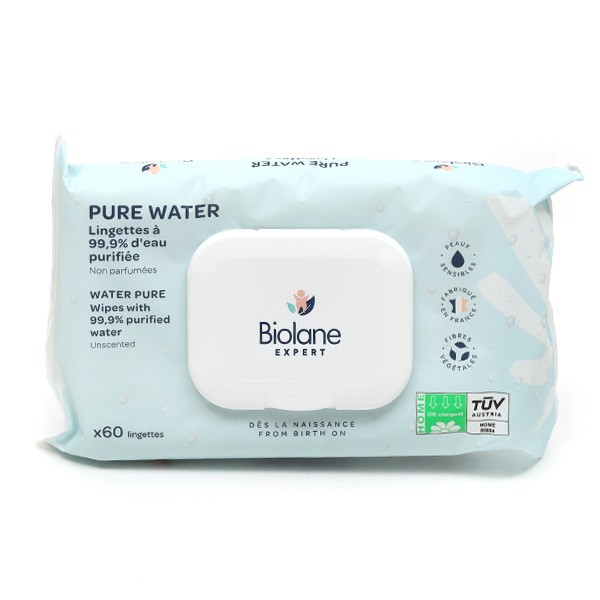 Biolane Expert lingettes Pure Water