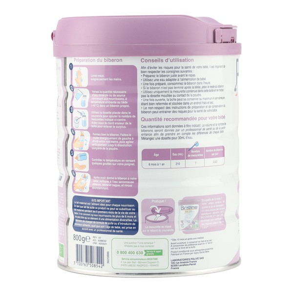 Biostime SN-2 Bio Chèvre lait 2ème âge