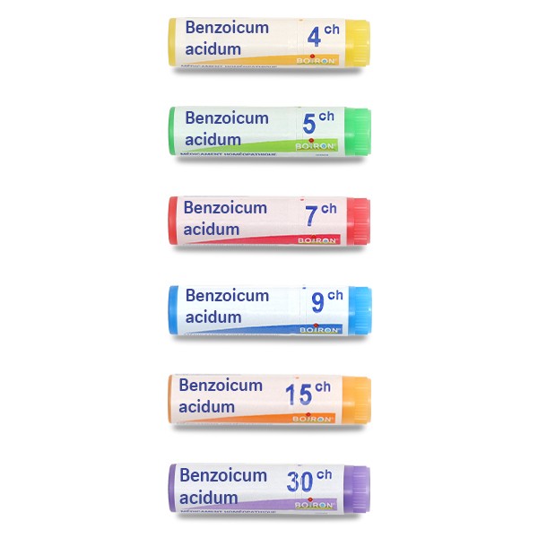 Benzoicum acidum dose homéopathie