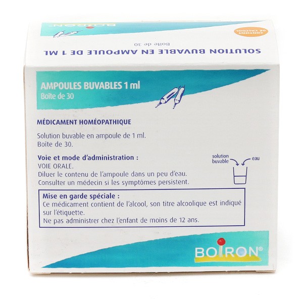 Dolomite 8 DH ampoules buvables laboratoire Boiron Ostéoporose