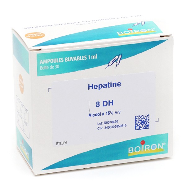 Boiron Hepatine 8 DH ampoules buvables