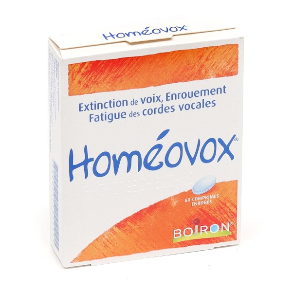 Homeovox Boiron comprimé Extinction de voix