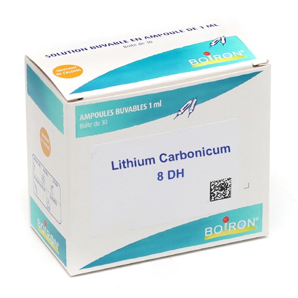 Boiron Lithium carbonicum 8 DH ampoules