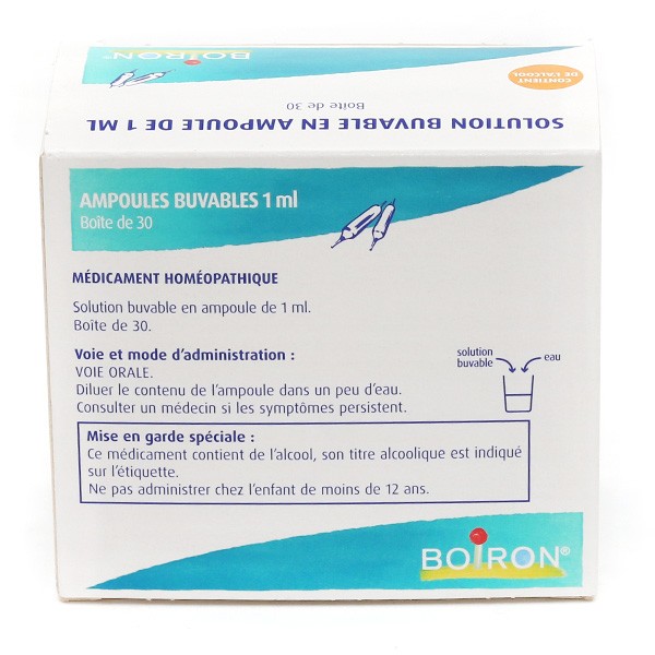 Prostate 8DH en Ampoules buvables Homéopathiques laboratoire Boiron