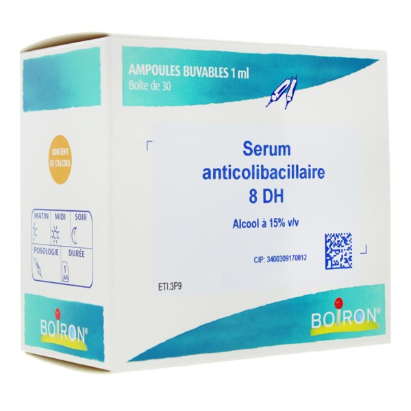 Boiron Serum Anticolibacillaire 8 DH ampoules buvables