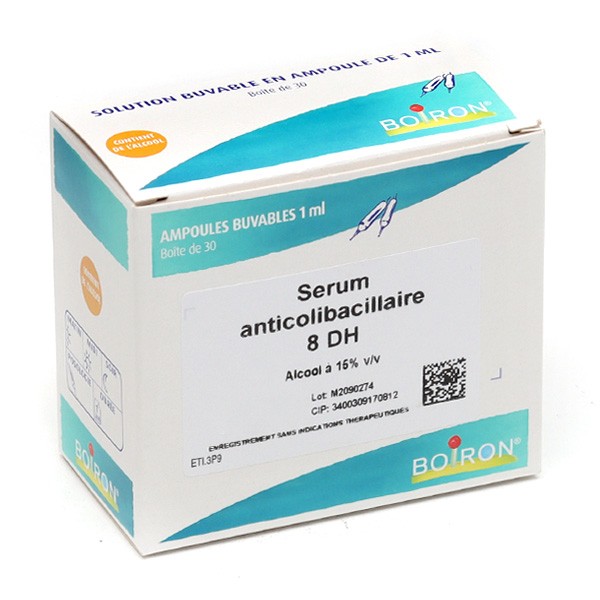 Boiron Serum Anticolibacillaire 8 DH ampoules buvables