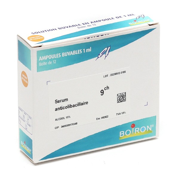 Boiron Serum Anticolibacillaire 9 CH ampoules buvables