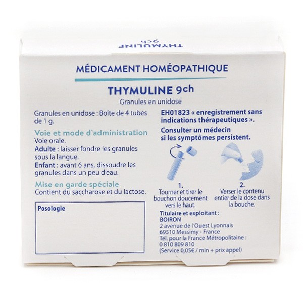 Thymuline 9CH  dose homéopathique par 4