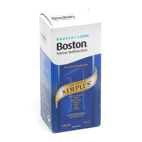 Boston Simplus solution lentilles