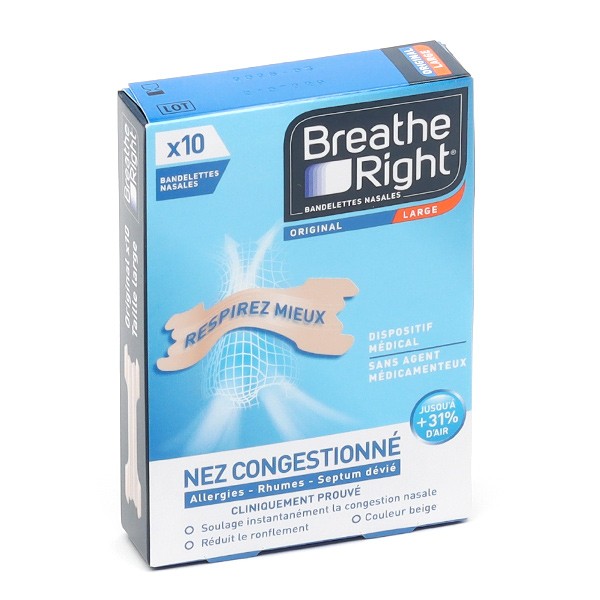 Breathe Right bandelettes nasales Original