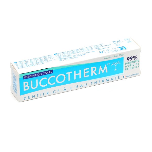 Buccotherm pâte dentifrice prévention caries