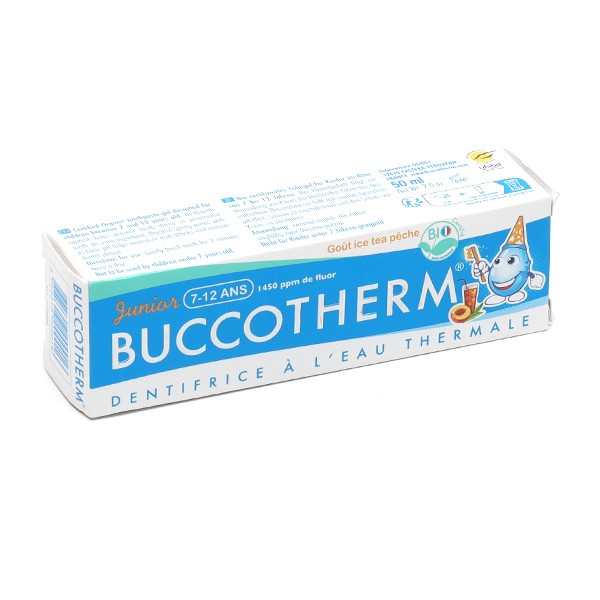 Buccotherm Junior Gel dentifrice Ice tea pêche