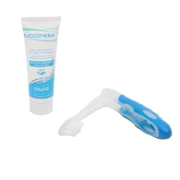 Buccotherm kit de voyage brosse à dent + dentifrice 25 ml