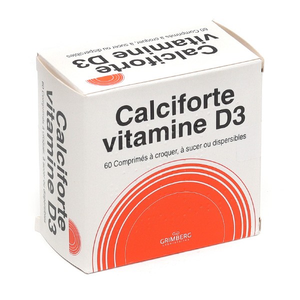 Calciforte vitamine D3 comprimés