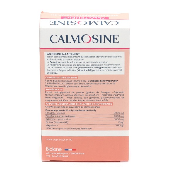 Calmosine allaitement - Complément alimentaire pour la lactation