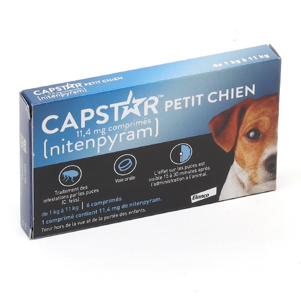 Capstar 11,4 mg petit chien comprimés