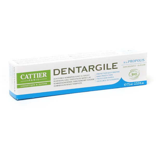 Cattier Dentargile dentifrice propolis bio