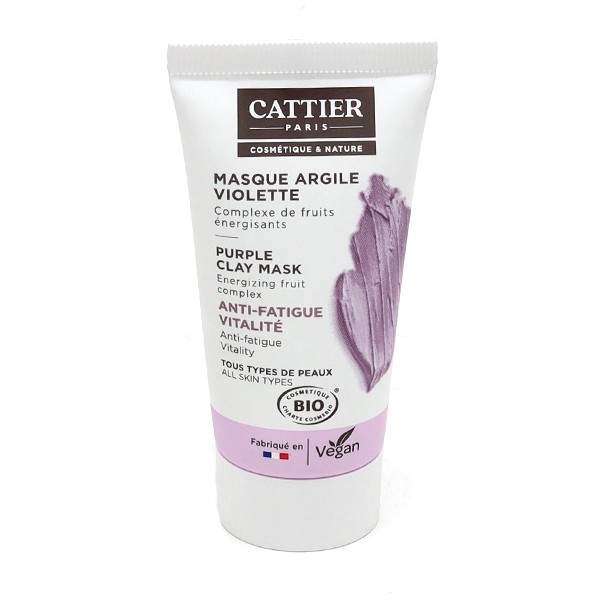 Cattier Masque Argile Violette Bio