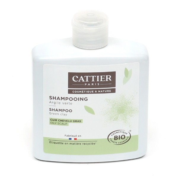 Cattier shampooing Argile verte Bio