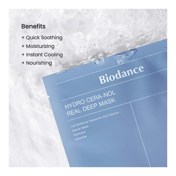 Biodance masque hydrogel hydro cera nol real deep mask