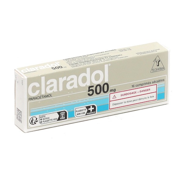 Claradol 500 mg comprimés