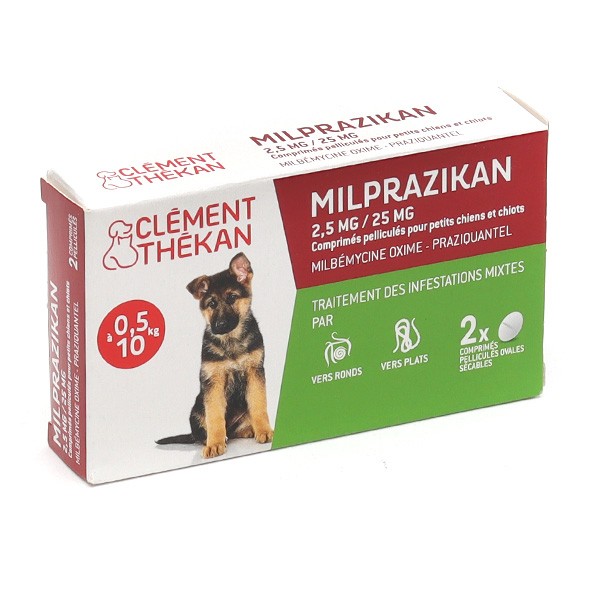 Clément Thékan Milprazikan chien comprimés - Vermifuge à large spectre
