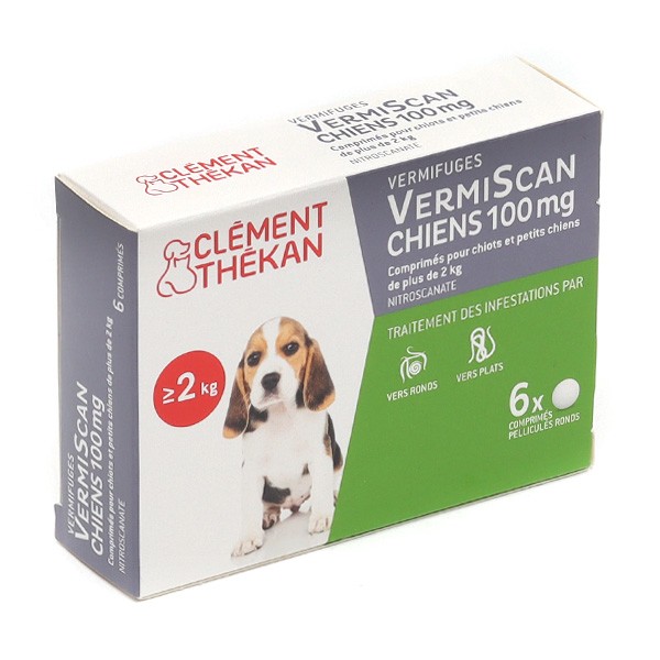 Clément Thékan VermiScan Chien 100 mg comprimés - Vermifuge